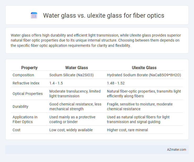 Water glass vs. ulexite glass for fiber optics - What is The Difference?
