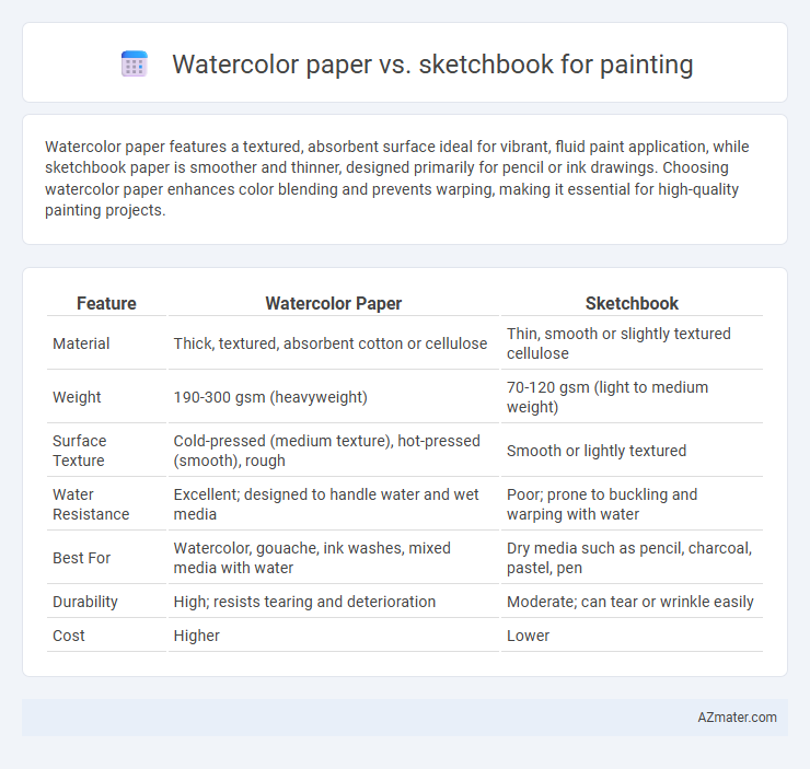 Watercolor paper vs. sketchbook for painting - What is The Difference?