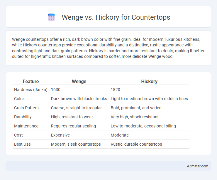 Wenge vs. Hickory for Countertops - What is The Difference?