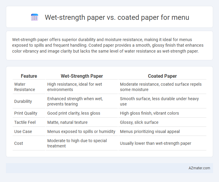 Wet-strength paper vs. coated paper for menu - What is The Difference?