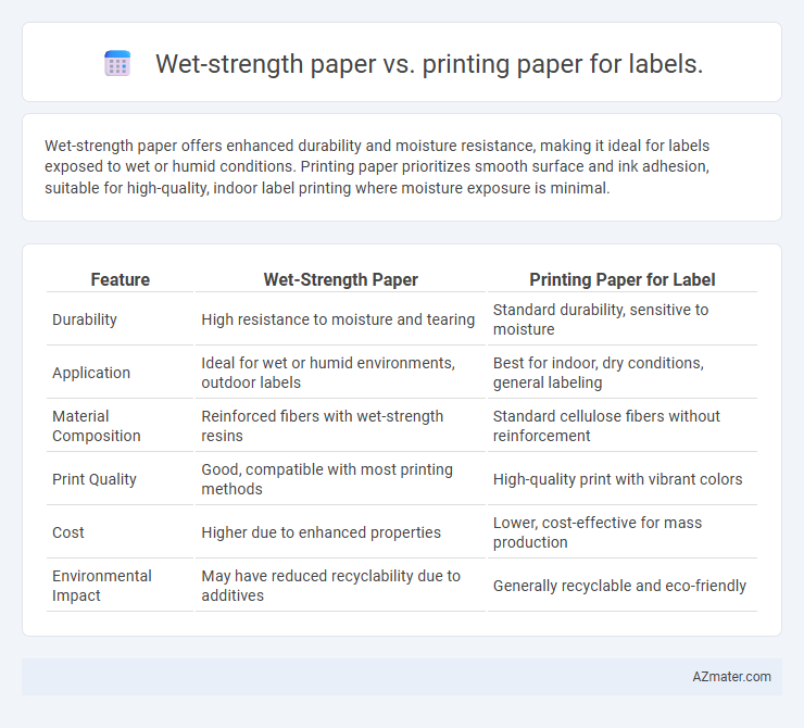 Wet-strength paper vs. printing paper for labels. - What is The Difference?