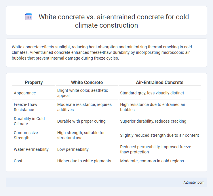 White concrete vs. air-entrained concrete for cold climate construction - What is The Difference?