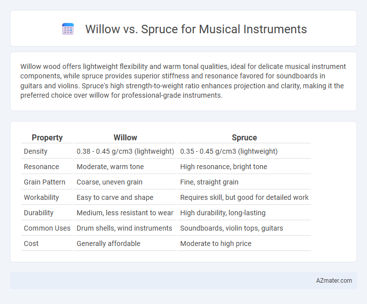 Willow vs. Spruce for Musical Instruments - What is The Difference?