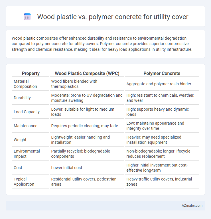 Wood plastic vs. polymer concrete for utility cover - What is The Difference?