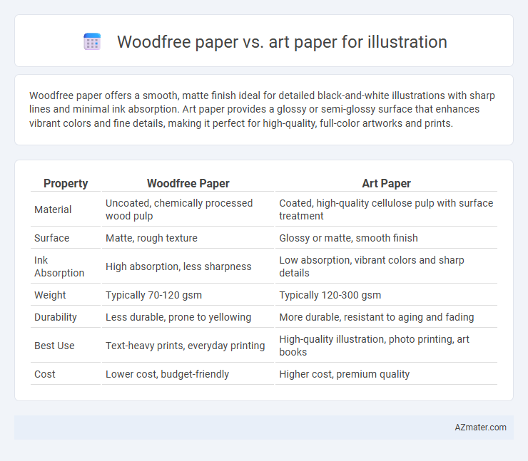 Woodfree paper vs. art paper for illustration - What is The Difference?
