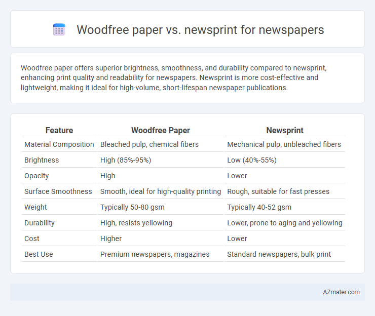 Woodfree paper vs. newsprint for newspapers - What is The Difference?