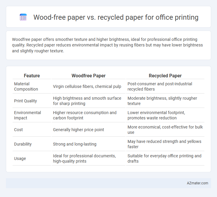 Wood-free paper vs. recycled paper for office printing - What is The Difference?