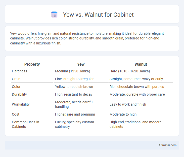 Yew vs. Walnut for Cabinet - What is The Difference?