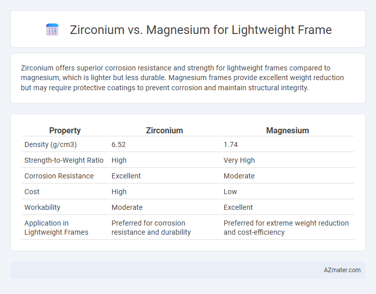 Zirconium vs. Magnesium for Lightweight Frame - What is The Difference?